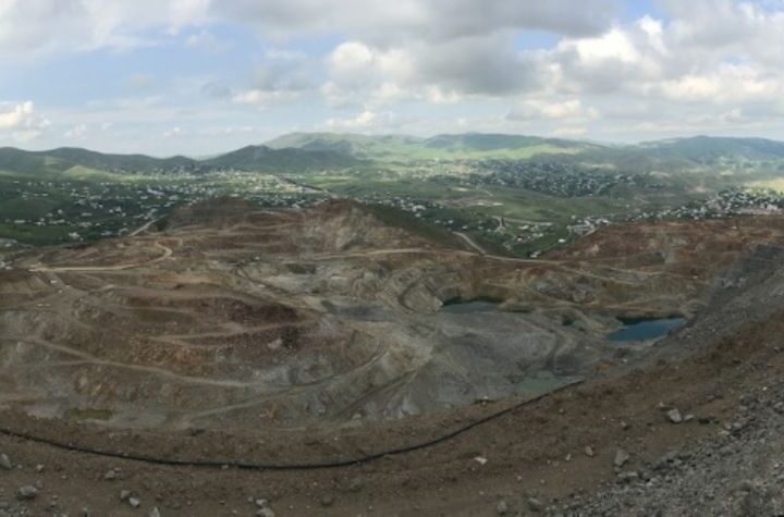 Mining site in Gadabay, Azerbaijan