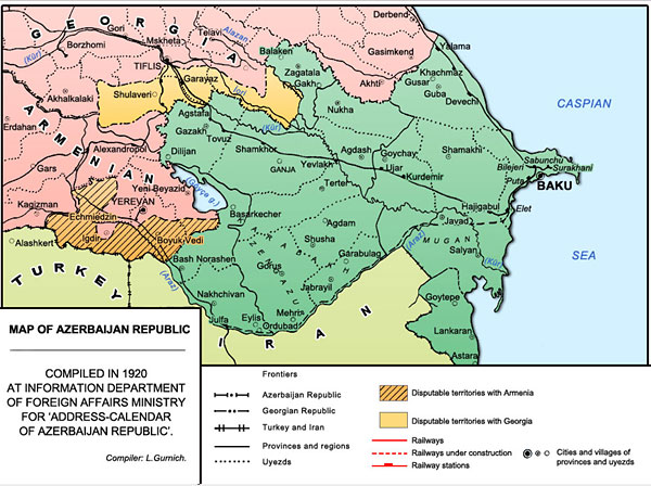 Karabakh as a part of Azerbaijan Democratic Republic 1918-1920