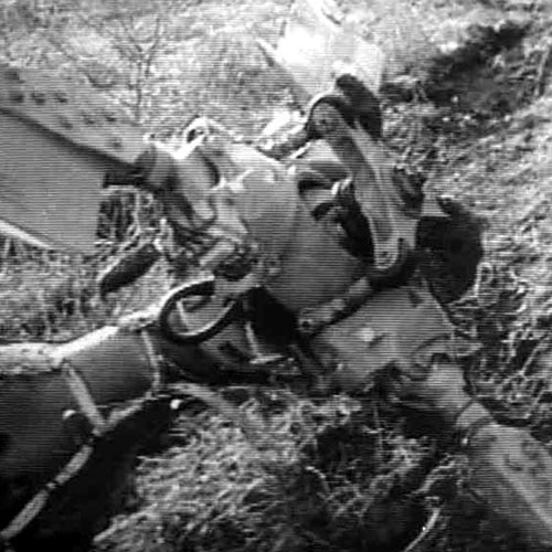 The MI-8 helicopter shot down by Armenian terrorists.