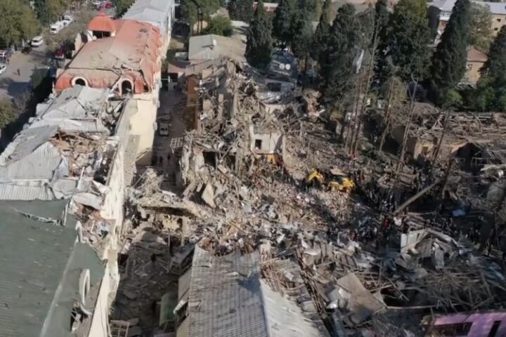 Armenia bombs Ganja city during ceasefire